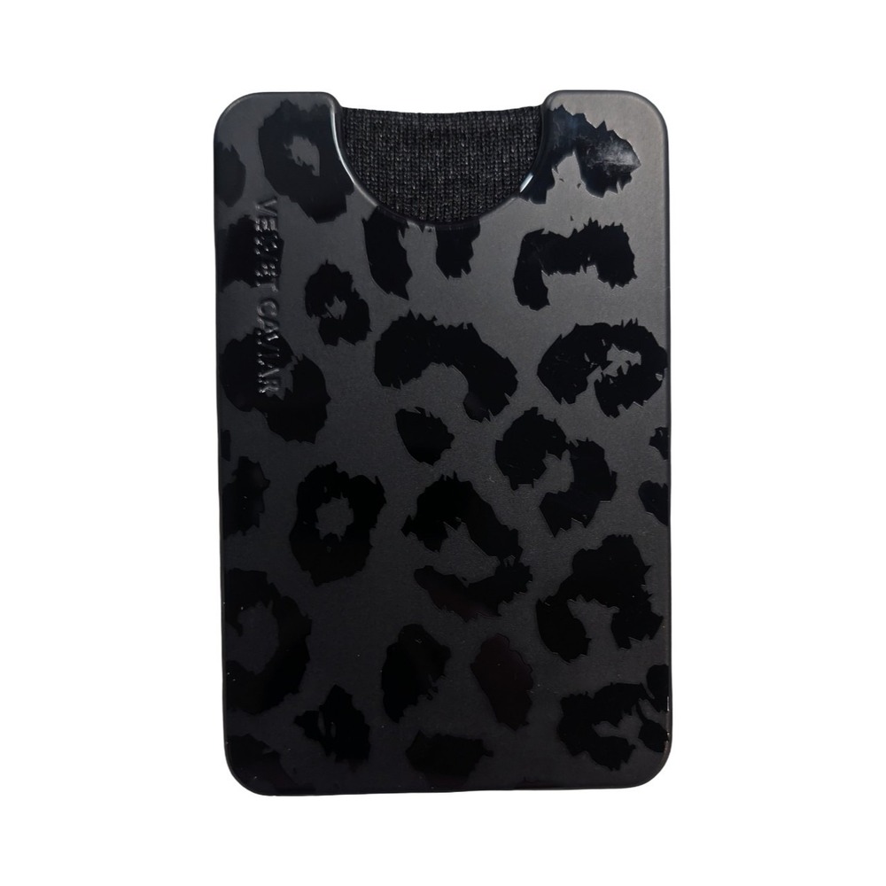 15-P VELVET CAVIAR - Magnetic Phone Wallet - Black Leopard ⬇️